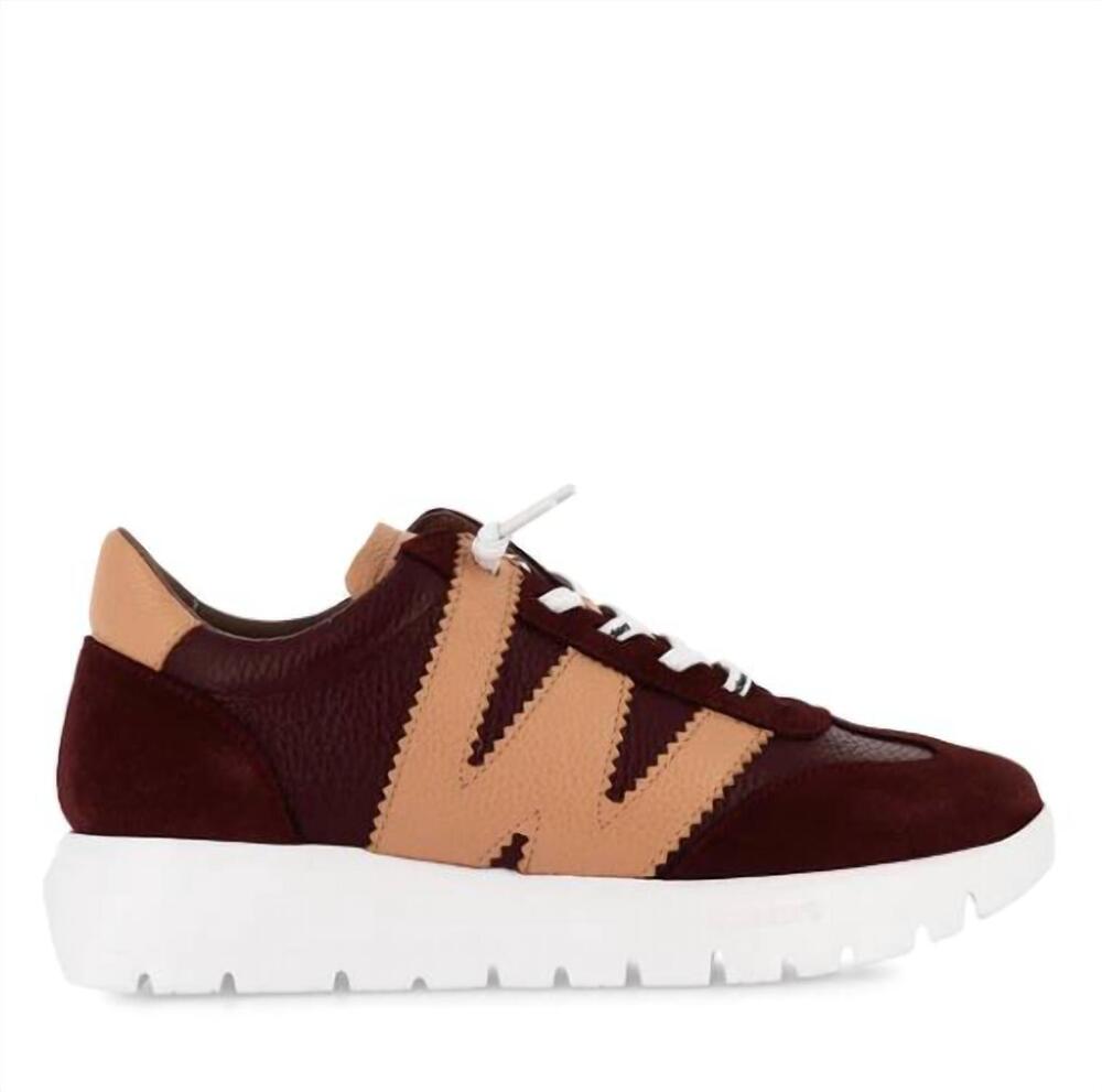 NEW WONDERS women's trend i sneaker in vino/plum peach